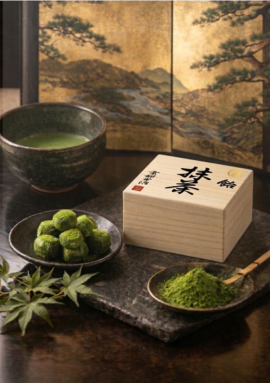 宇治抹茶飴 木箱入り