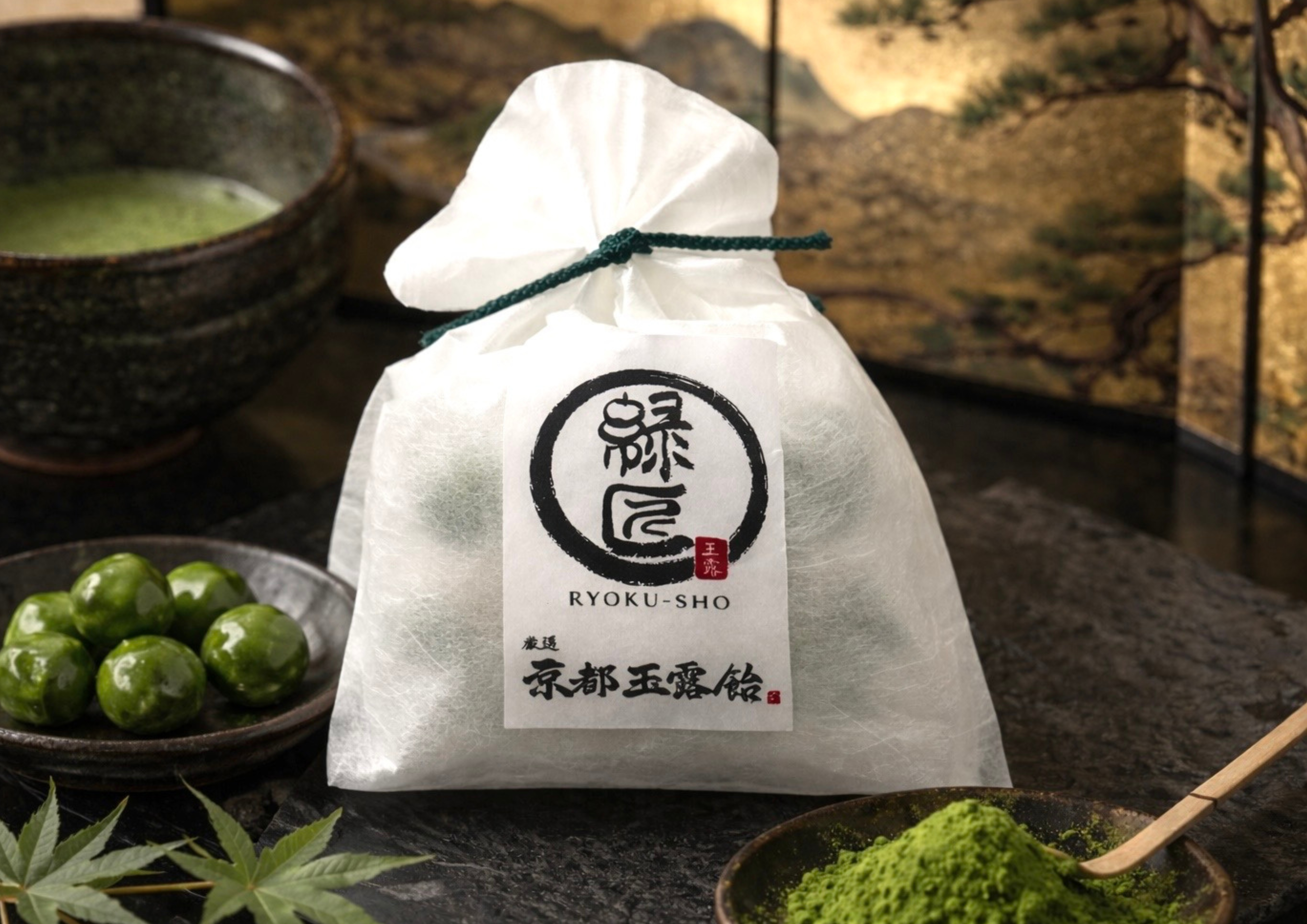京都玉露飴 巾着袋